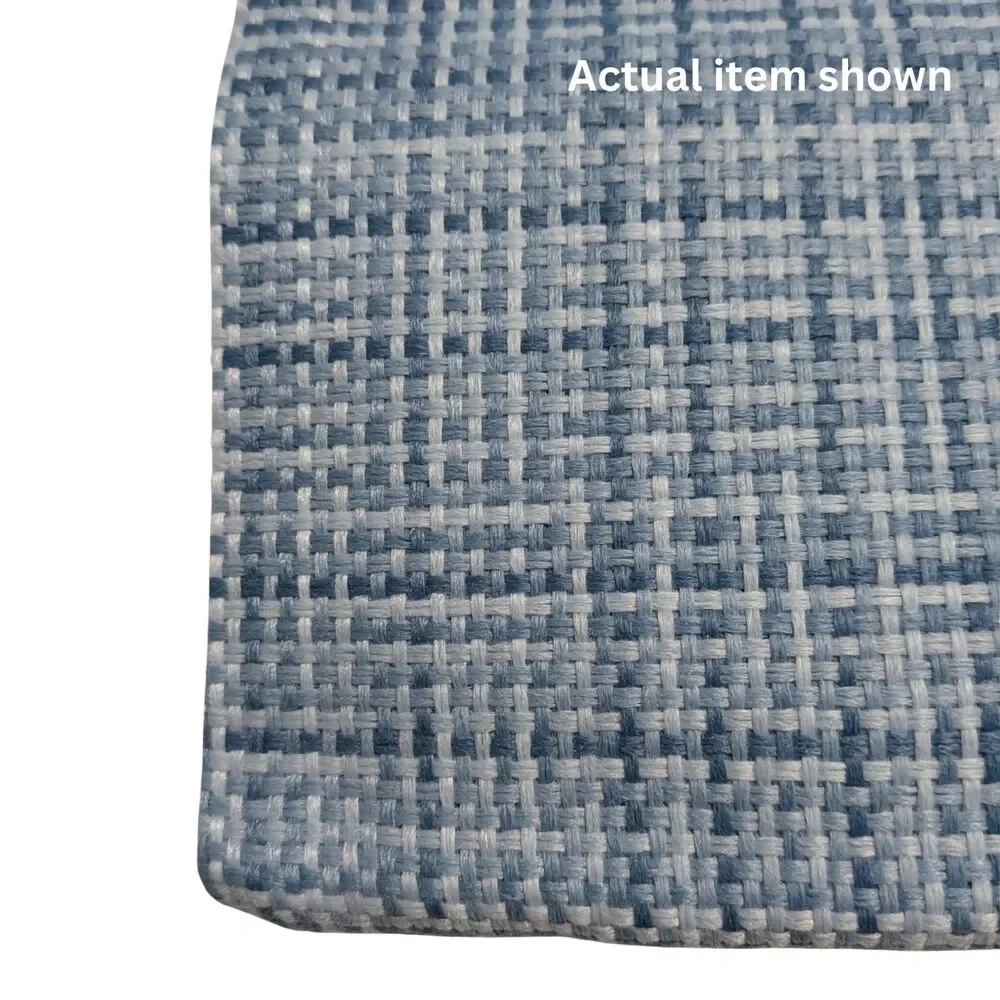 🌊 JELLYMONI Outdoor Waterproof Pillow Covers 2pk Light Blue Farmhouse 18x18 - Picture 6 of 8